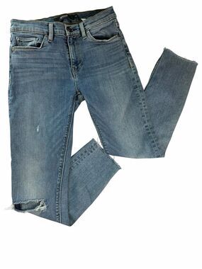Hudson Nico skinny jeans raw hem ankle length size 25